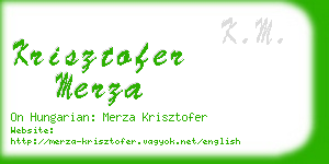 krisztofer merza business card